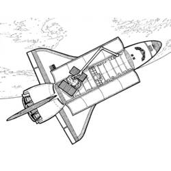 Coloring page: Spaceship (Transportation) #140419 - Free Printable Coloring Pages