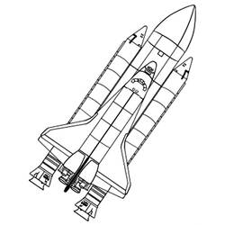 Coloring page: Spaceship (Transportation) #140451 - Free Printable Coloring Pages