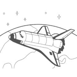 Coloring page: Spaceship (Transportation) #140475 - Free Printable Coloring Pages