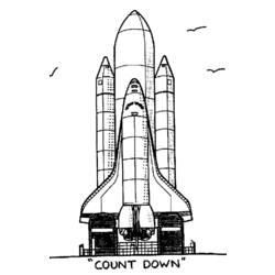 Coloring page: Spaceship (Transportation) #140482 - Free Printable Coloring Pages