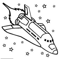 Coloring page: Spaceship (Transportation) #140504 - Free Printable Coloring Pages