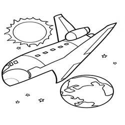 Coloring page: Spaceship (Transportation) #140555 - Free Printable Coloring Pages