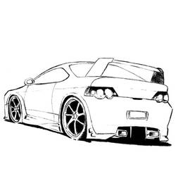 Coloring page: Sports car / Tuning (Transportation) #146927 - Free Printable Coloring Pages