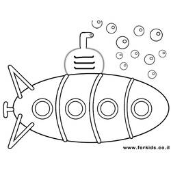Coloring page: Submarine (Transportation) #137692 - Free Printable Coloring Pages
