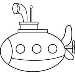 Coloring page: Submarine (Transportation) #137693 - Free Printable Coloring Pages
