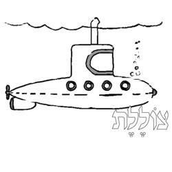 Coloring page: Submarine (Transportation) #137694 - Free Printable Coloring Pages