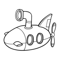 Coloring page: Submarine (Transportation) #137700 - Free Printable Coloring Pages
