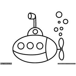 Coloring page: Submarine (Transportation) #137708 - Free Printable Coloring Pages