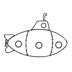 Coloring page: Submarine (Transportation) #137711 - Free Printable Coloring Pages