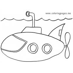 Coloring page: Submarine (Transportation) #137722 - Free Printable Coloring Pages