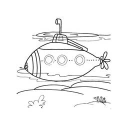 Coloring page: Submarine (Transportation) #137731 - Free Printable Coloring Pages
