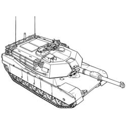 Coloring page: Tank (Transportation) #138002 - Free Printable Coloring Pages