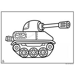 Coloring page: Tank (Transportation) #138196 - Free Printable Coloring Pages