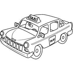 Coloring page: Taxi (Transportation) #137192 - Free Printable Coloring Pages