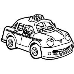 Coloring page: Taxi (Transportation) #137206 - Free Printable Coloring Pages