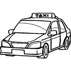 Coloring page: Taxi (Transportation) #137208 - Free Printable Coloring Pages