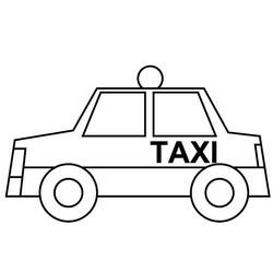 Coloring page: Taxi (Transportation) #137240 - Free Printable Coloring Pages