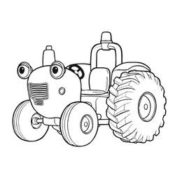 Coloring page: Tractor (Transportation) #141936 - Free Printable Coloring Pages