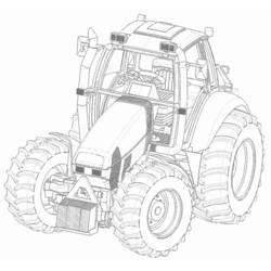 Coloring page: Tractor (Transportation) #141937 - Free Printable Coloring Pages