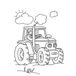Coloring page: Tractor (Transportation) #141939 - Free Printable Coloring Pages