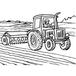 Coloring pages: Tractor - Free Printable Coloring Pages