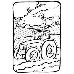 Coloring page: Tractor (Transportation) #141946 - Free Printable Coloring Pages