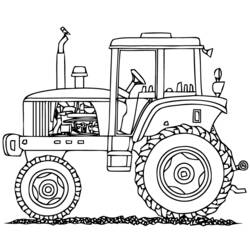 Coloring page: Tractor (Transportation) #141973 - Free Printable Coloring Pages