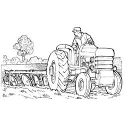 Coloring page: Tractor (Transportation) #141976 - Free Printable Coloring Pages