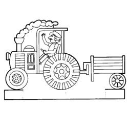 Coloring page: Tractor (Transportation) #141992 - Free Printable Coloring Pages