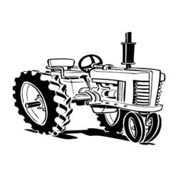 Coloring page: Tractor (Transportation) #141994 - Free Printable Coloring Pages