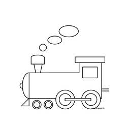 Coloring page: Train / Locomotive (Transportation) #135029 - Free Printable Coloring Pages