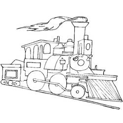 Coloring page: Train / Locomotive (Transportation) #135030 - Free Printable Coloring Pages