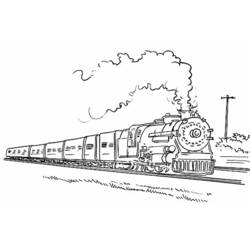 Coloring page: Train / Locomotive (Transportation) #135034 - Free Printable Coloring Pages