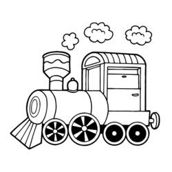 Coloring page: Train / Locomotive (Transportation) #135035 - Free Printable Coloring Pages