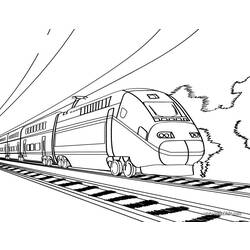 Coloring page: Train / Locomotive (Transportation) #135045 - Free Printable Coloring Pages