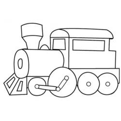 Coloring page: Train / Locomotive (Transportation) #135046 - Free Printable Coloring Pages