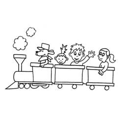 Coloring page: Train / Locomotive (Transportation) #135049 - Free Printable Coloring Pages
