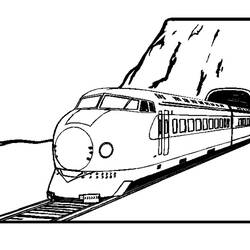 Coloring page: Train / Locomotive (Transportation) #135065 - Free Printable Coloring Pages