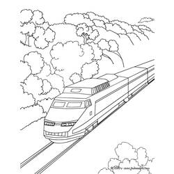 Coloring page: Train / Locomotive (Transportation) #135127 - Free Printable Coloring Pages