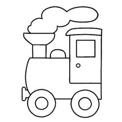Coloring page: Train / Locomotive (Transportation) #135135 - Free Printable Coloring Pages