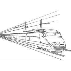Coloring page: Train / Locomotive (Transportation) #135158 - Free Printable Coloring Pages