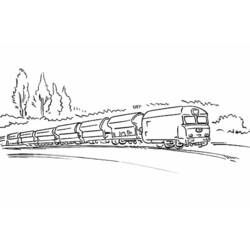 Coloring page: Train / Locomotive (Transportation) #135171 - Free Printable Coloring Pages