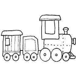 Coloring page: Train / Locomotive (Transportation) #135261 - Free Printable Coloring Pages