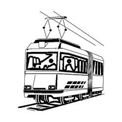 Coloring page: Tramway (Transportation) #145406 - Free Printable Coloring Pages