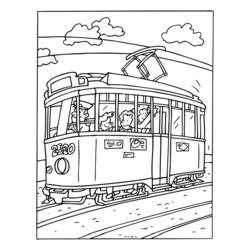 Coloring page: Tramway (Transportation) #145592 - Free Printable Coloring Pages