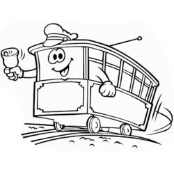 Coloring page: Tramway (Transportation) #145613 - Free Printable Coloring Pages