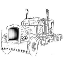 Coloring page: Truck (Transportation) #135535 - Free Printable Coloring Pages