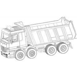 Coloring page: Truck (Transportation) #135541 - Free Printable Coloring Pages