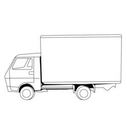 Coloring page: Truck (Transportation) #135593 - Free Printable Coloring Pages