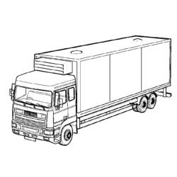 Coloring page: Truck (Transportation) #135635 - Free Printable Coloring Pages